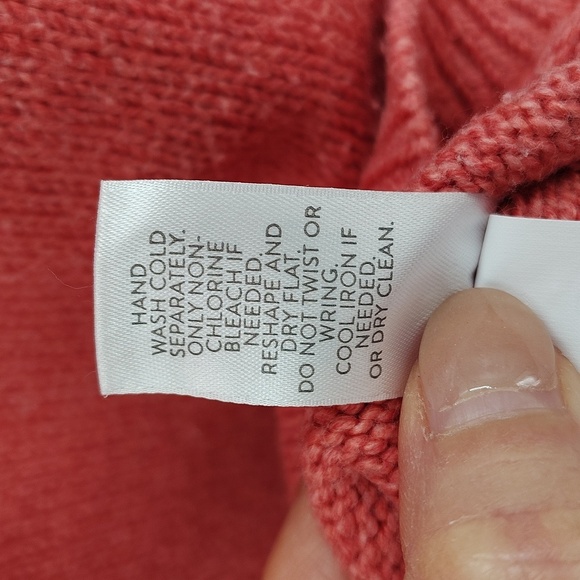 J. Jill sweater size small oversized relaxed fit high neck light salmon color - Picture 4 of 6